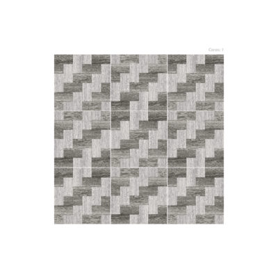 Piek gris panel, formato 46x46, estilo madera